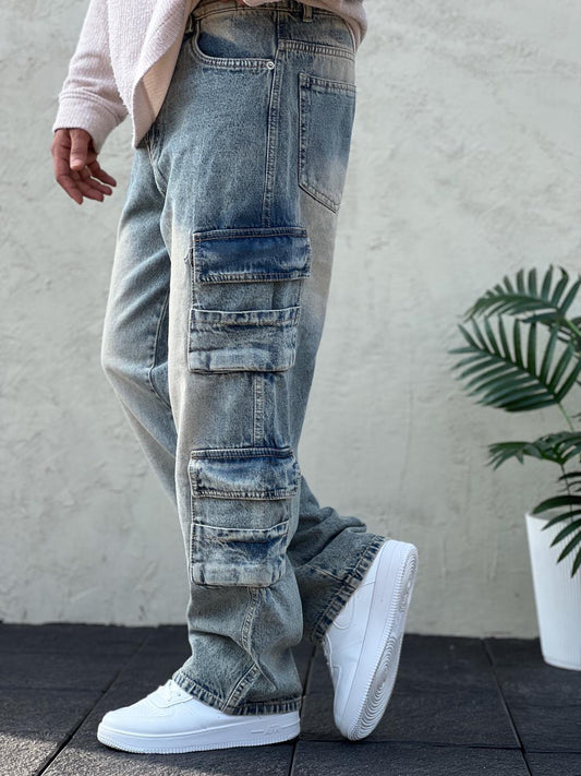 Double Cargo Jeans