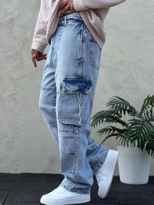 Posh Denim Cargo