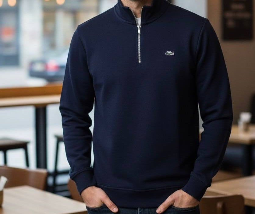 Lacoste Style Quarter Zip Sweatshirt