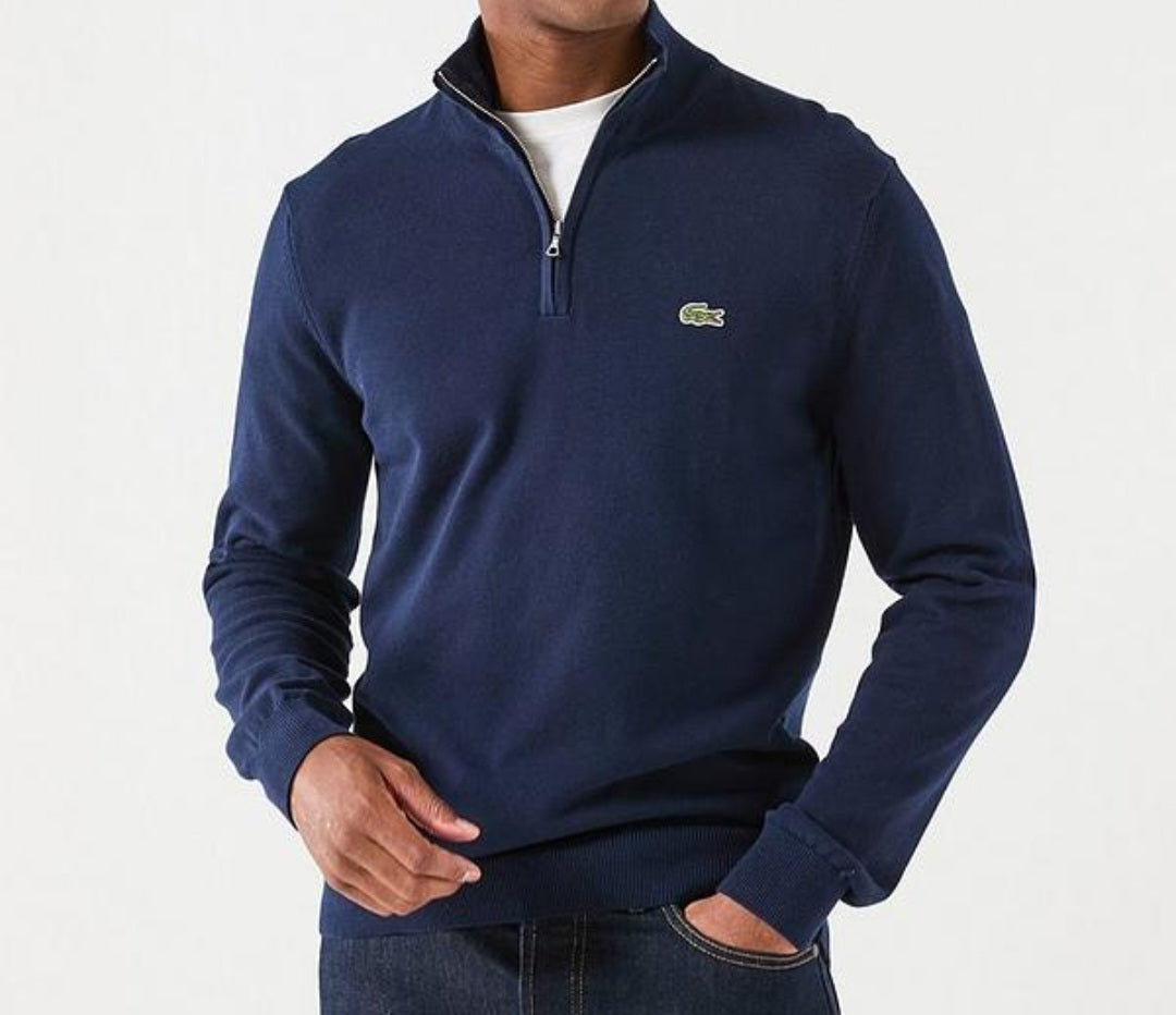 Lacoste Style Quarter Zip Sweatshirt
