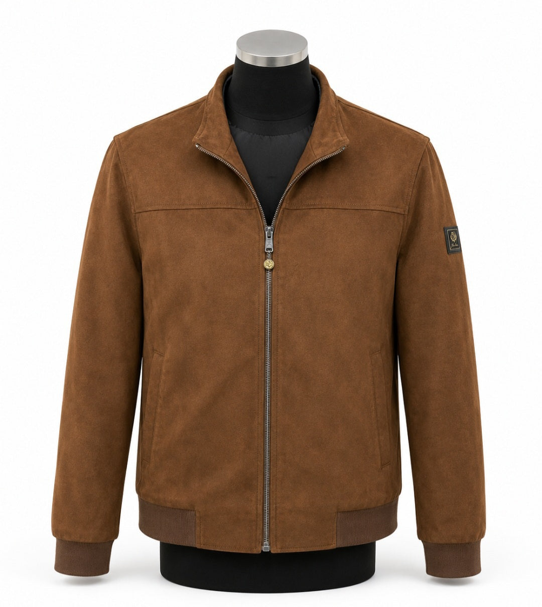 A. Loro Piana Suede Blouson Jacket
